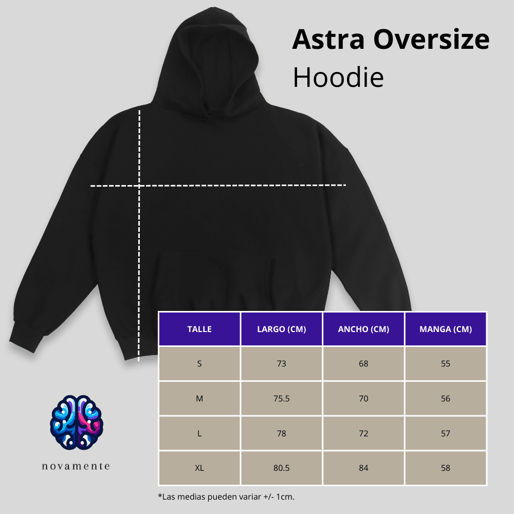 Hoodie "Tres Anclas" Oversized