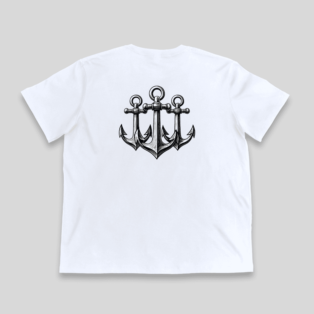 Remera "Tres Anclas" Corte Clásico