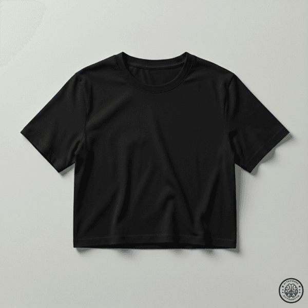 Remera Crop Mujer - Negra — prenda personalizable de Novamente