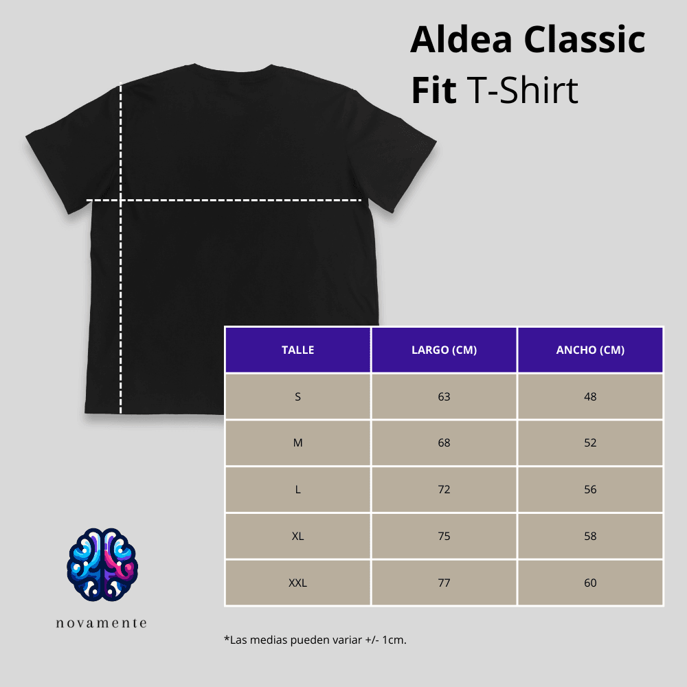 Tabla de medidas Aldea Classic Fit T-Shirt - Negro