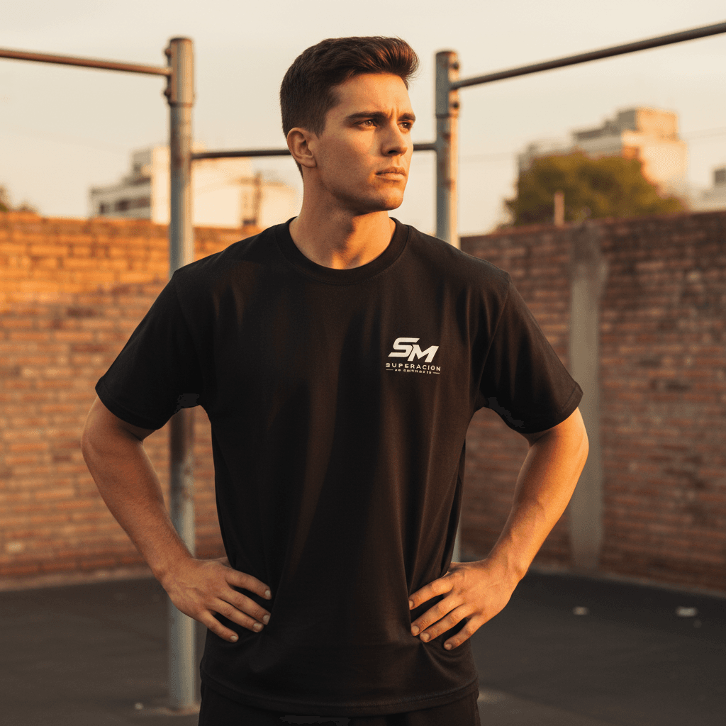 Camiseta SM Training · Aura Oversize Negra