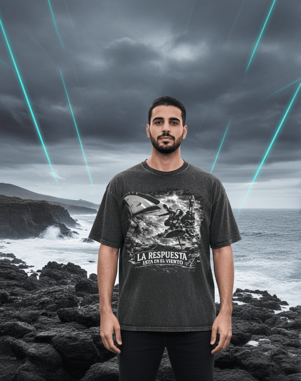 Remera Oversize 'La respuesta está en el viento'