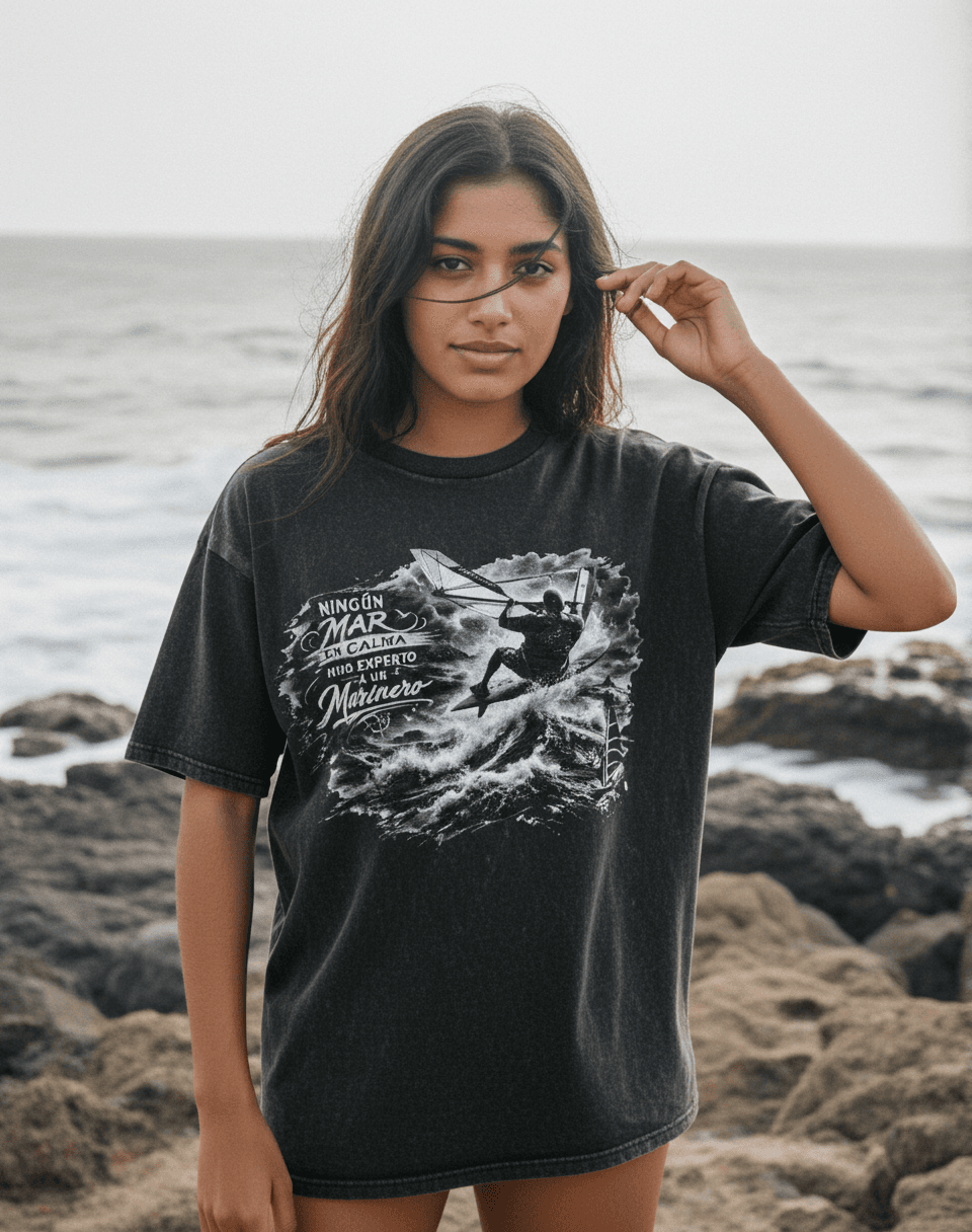 Remera Oversize 'Ningún mar en calma'