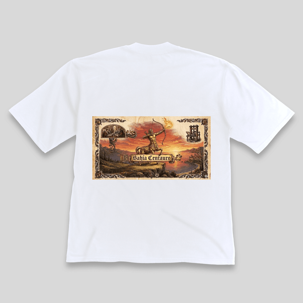 Triángulo Remera Oversize · Bahía Centauro — dorso