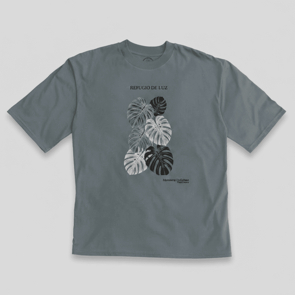 Monstera Deliciosa · Aura Oversize Stone Wash